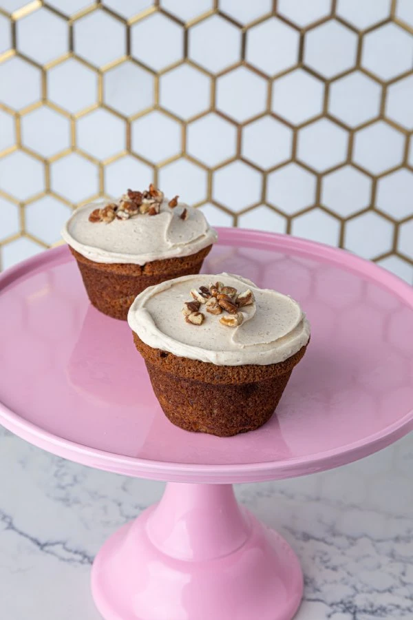 Banana nut cupcake With Brown
							Butter Frosting